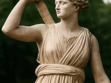 Depiction of Artemis, the Greek goddess