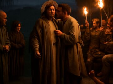 Judas Iscariot after betraying Jesus