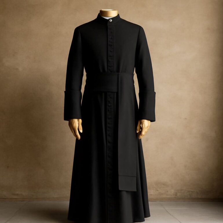 Priest Cassock: Recognizing Its Form and Meaning A guide to a priest's cassock and Catholic clerical robes, including color, use, and liturgical layers.