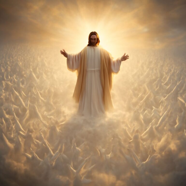 Understanding the Rapture: A Key Event in Christian Eschatology Illustration representing the Rapture and Jesus' return
